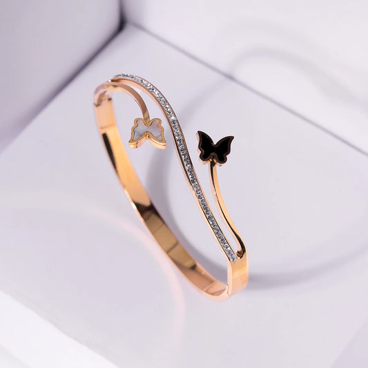Black-White Butterfly Bracelet